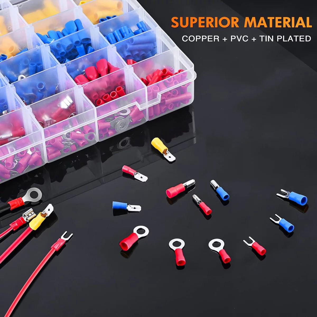 500 PCS Insulated Electrical Wire Connectors Kit B685054