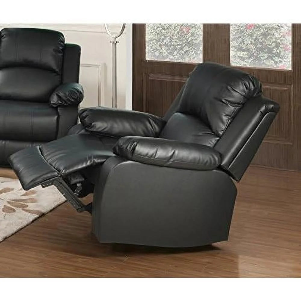 Black 3 Piece Recliner Sofa Loveseat and Chair C509501