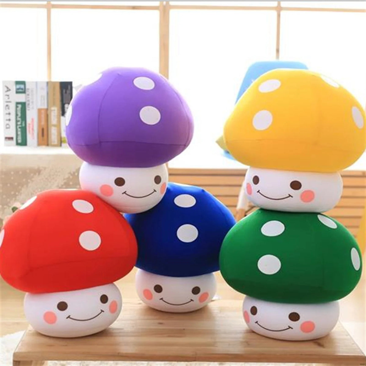 Mushroom Shaped Throw Pillow Plush Toy B764803