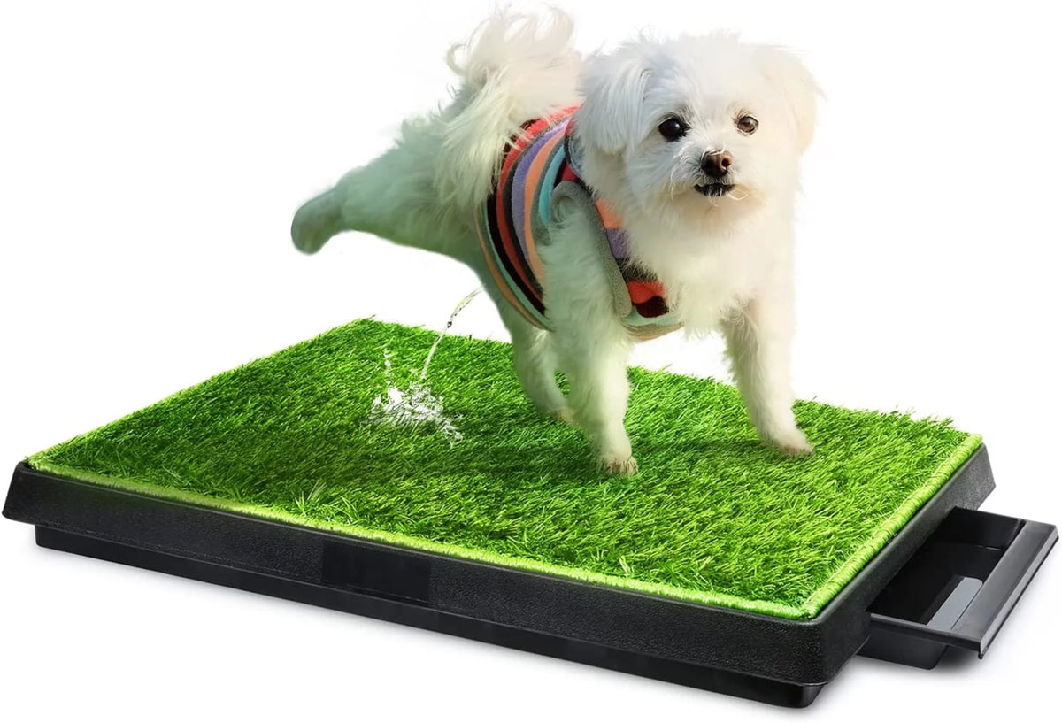 25''x20'' Artificial Turf Dog Toilet with Removable Waste Tray G569
