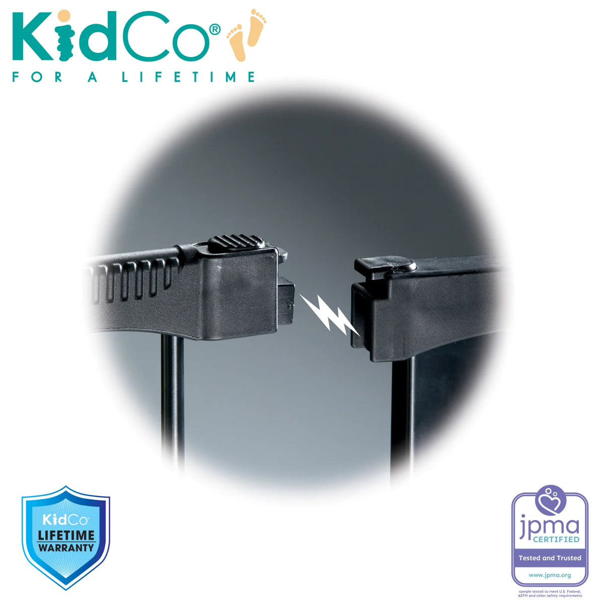 Black Auto Close Baby Gate T764