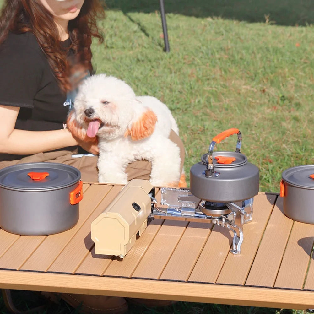 Portable Butane Camping Stove 2600W with Carrying Bag U8967