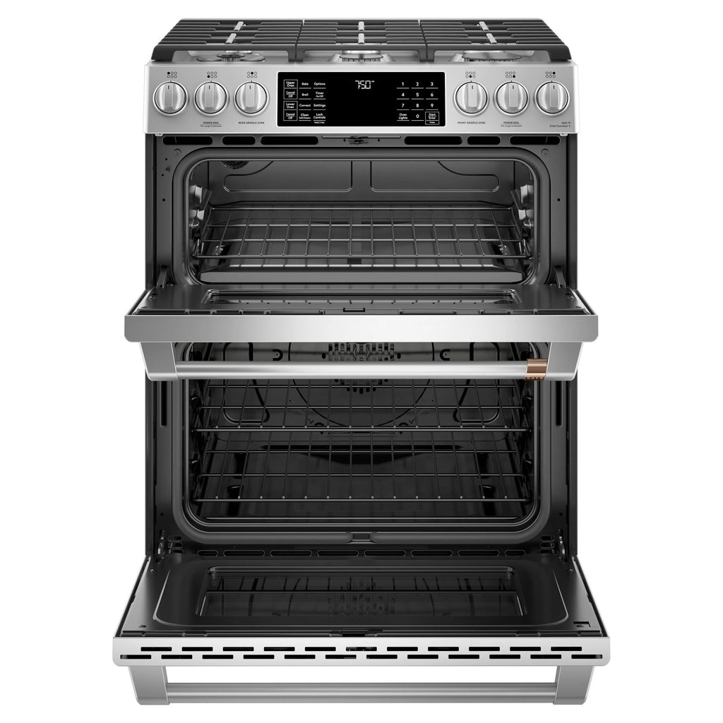 30 In. Slide-In Double-Oven Gas Convection Range M647