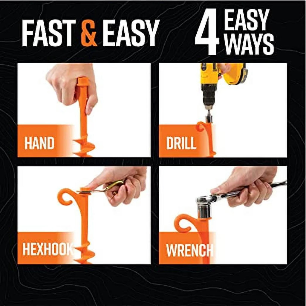 Orange Tent Stakes 6 Pack B4712
