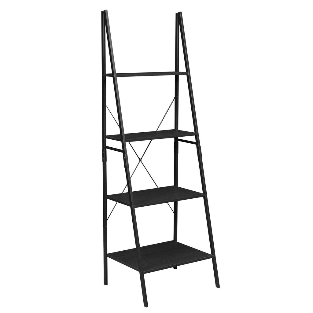 72x22 Ladder Bookcase Black M543