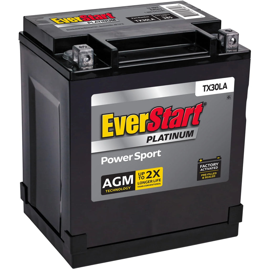 AGM PowerSport Battery Group Size TX30LA 12Volt 385 CCA V4882