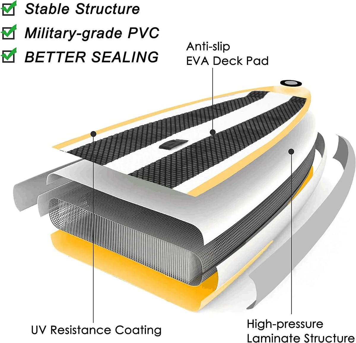 Inflatable Paddle Board with Carry Bag and Fin D746344