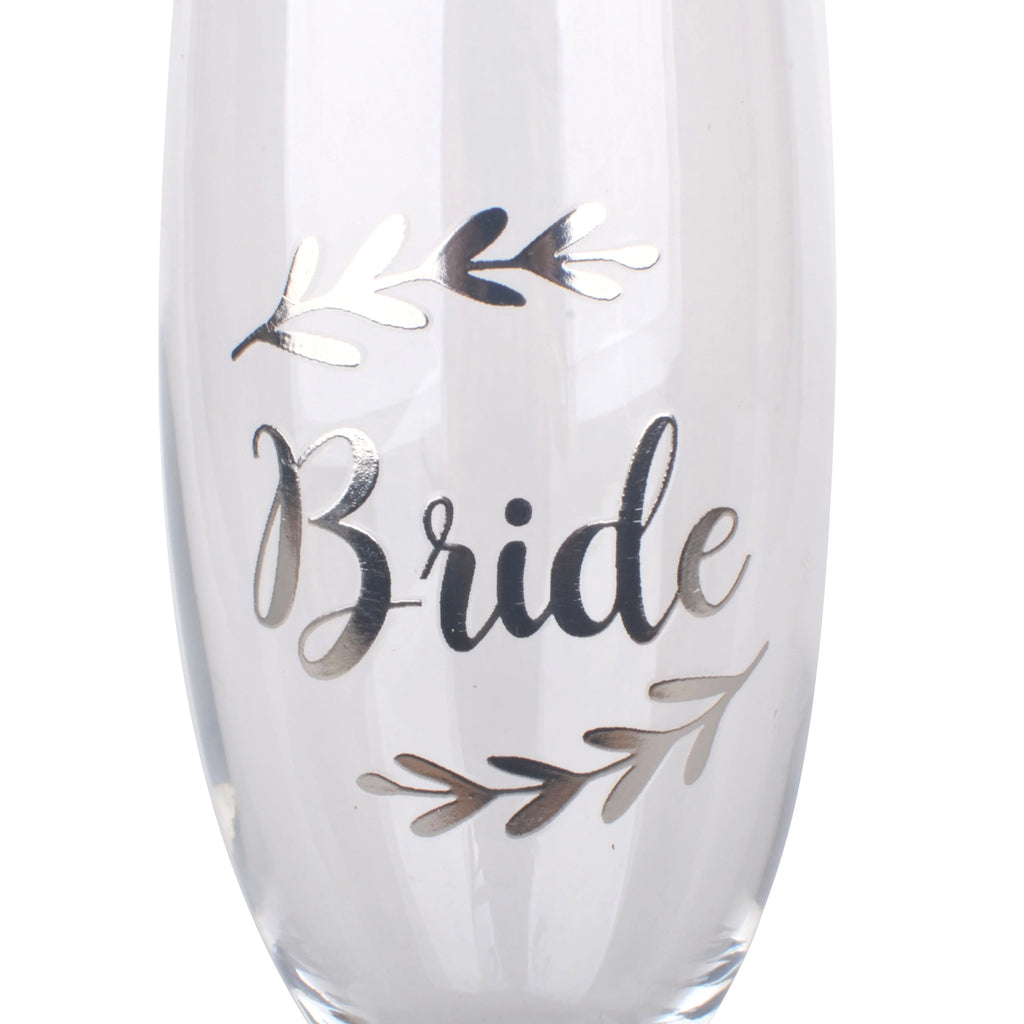 Silver Bride Toasting Flute 6 Pack F65874