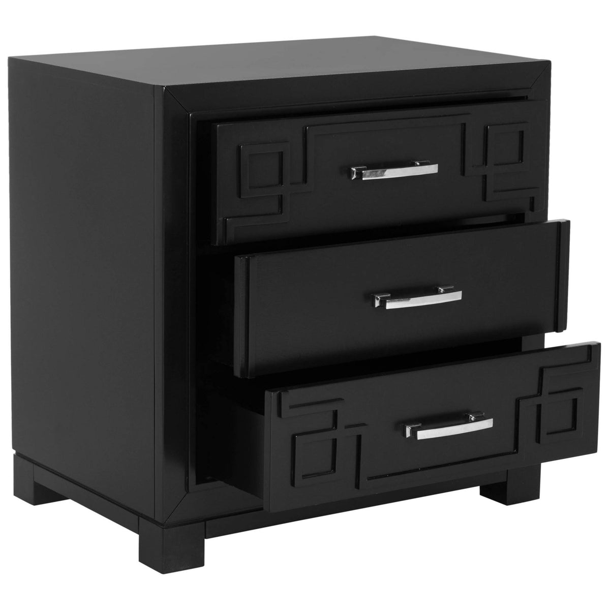 Three Drawer Greek Key Night Stand M433329