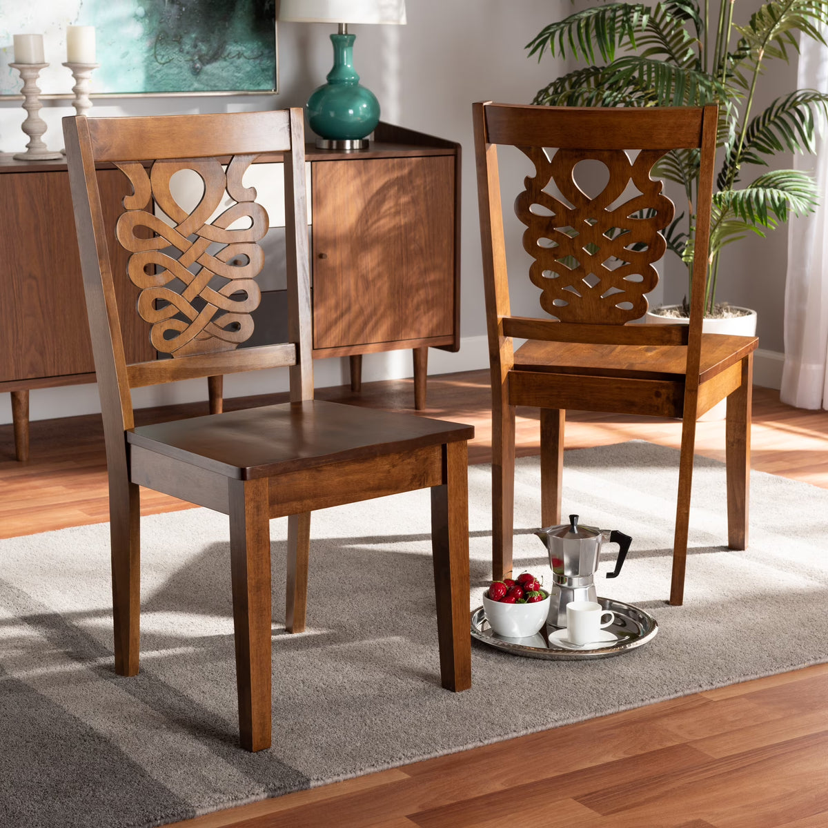 Walnut Brown Dining Chair, Set of 2 K17408