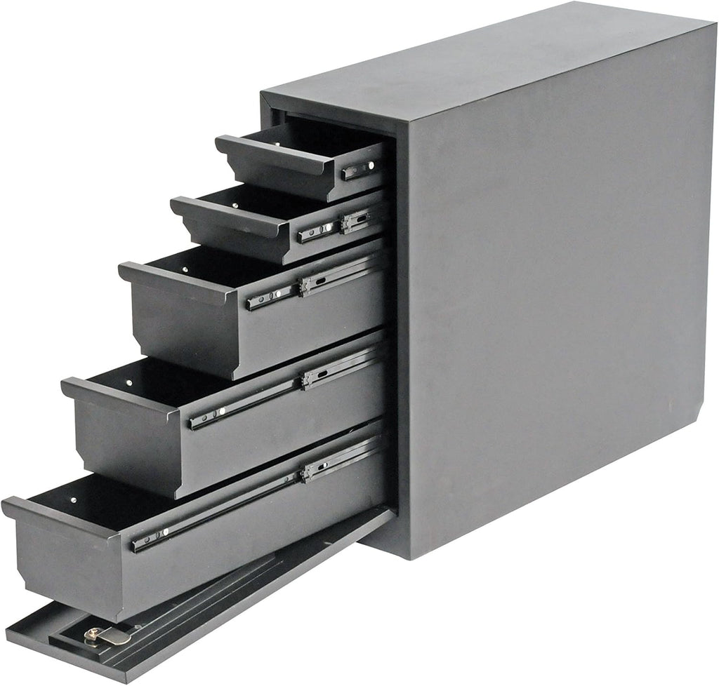 Steel Wheel Well Tool Box with Drawers V686