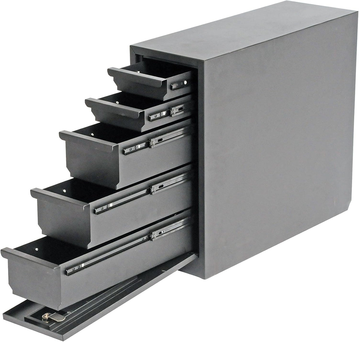 Steel Wheel Well Tool Box with Drawers V686