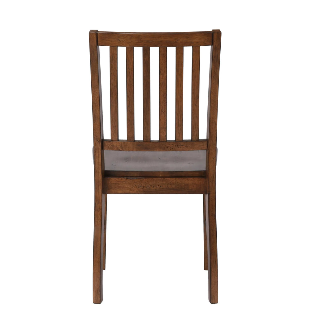 5-Piece 60" Rectangular Wood Dining Set in Brown M21701