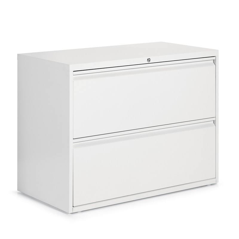 2-Drawer 36x22 Wide Lateral File Cabinet, Designer White G1805