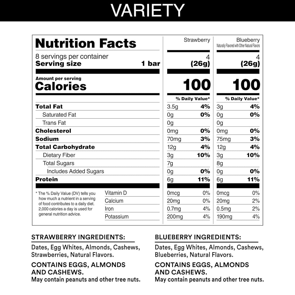 Gluten Free Protein Bars Variety Pack, 7.3oz Box (8 Bars) E58184