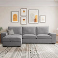 Convertible Sectional Sofa L Shaped Couch with USB and Type-C Charging Ports Y38635