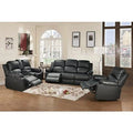Black 3 Piece Recliner Sofa Loveseat and Chair C509501