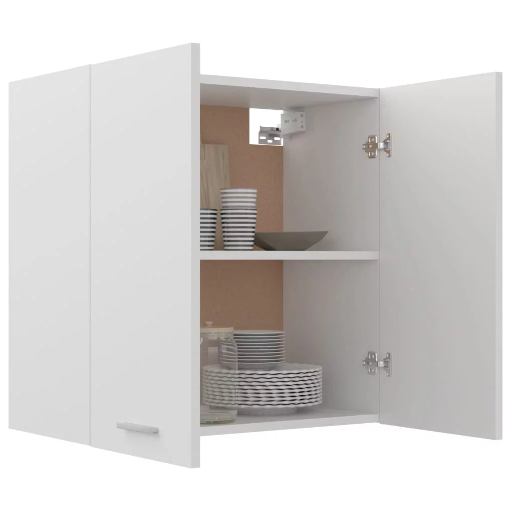 White Engineered Wood Hanging Cabinet E68527