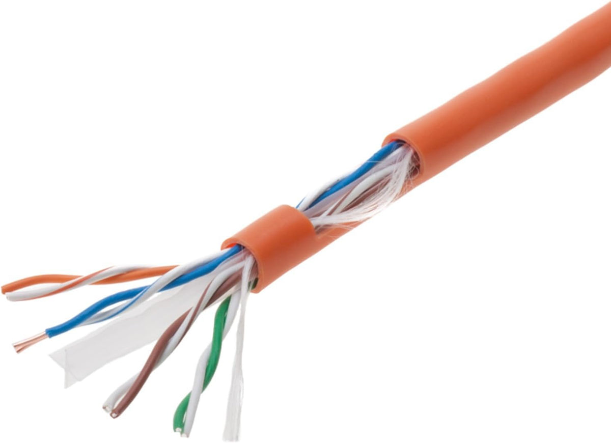 1000ft CAT6 Solid Cable 550Mhz UTP 23AWG Network Wire Bulk Blue L424
