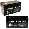 12V 1.3Ah Sealed Lead Acid Battery with Terminal Adapters Q896396