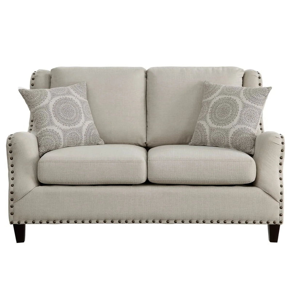 Beige 2-Piece Upholstered Sofa Set Z2450