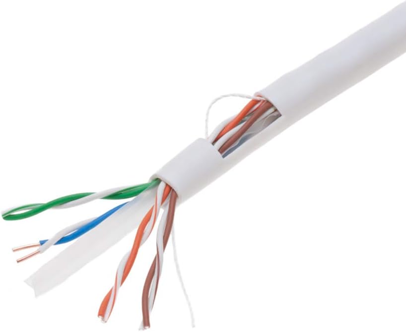 1000ft CAT6 Solid Cable 550Mhz UTP 23AWG Network Wire Bulk Blue L424