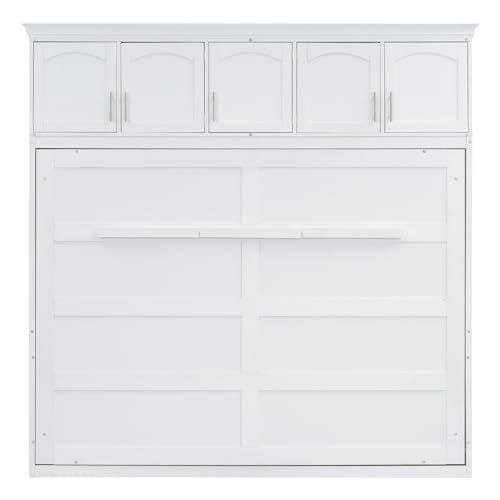 Full Size Murphy Cabinet Bed with Drawer O788