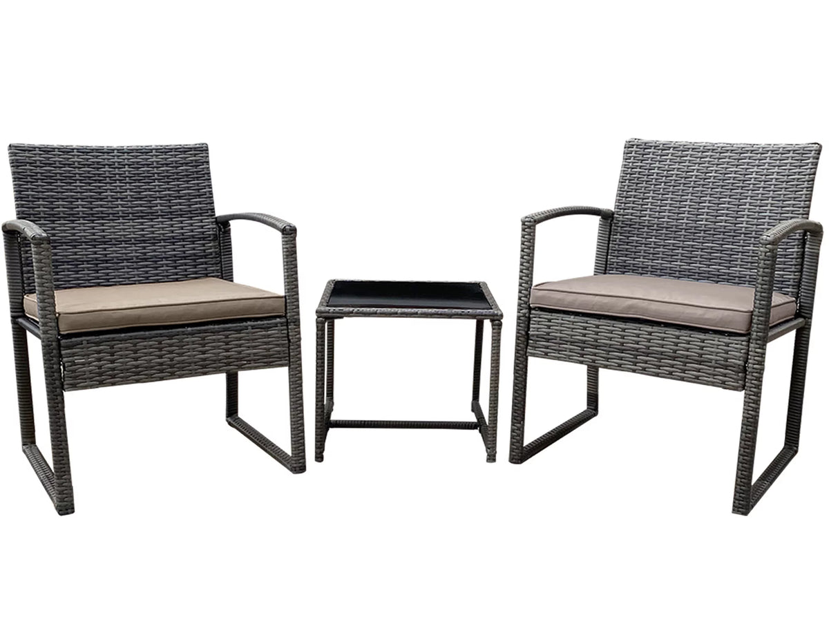 3-Piece Rattan Outdoor Coffee Table Set Y173396
