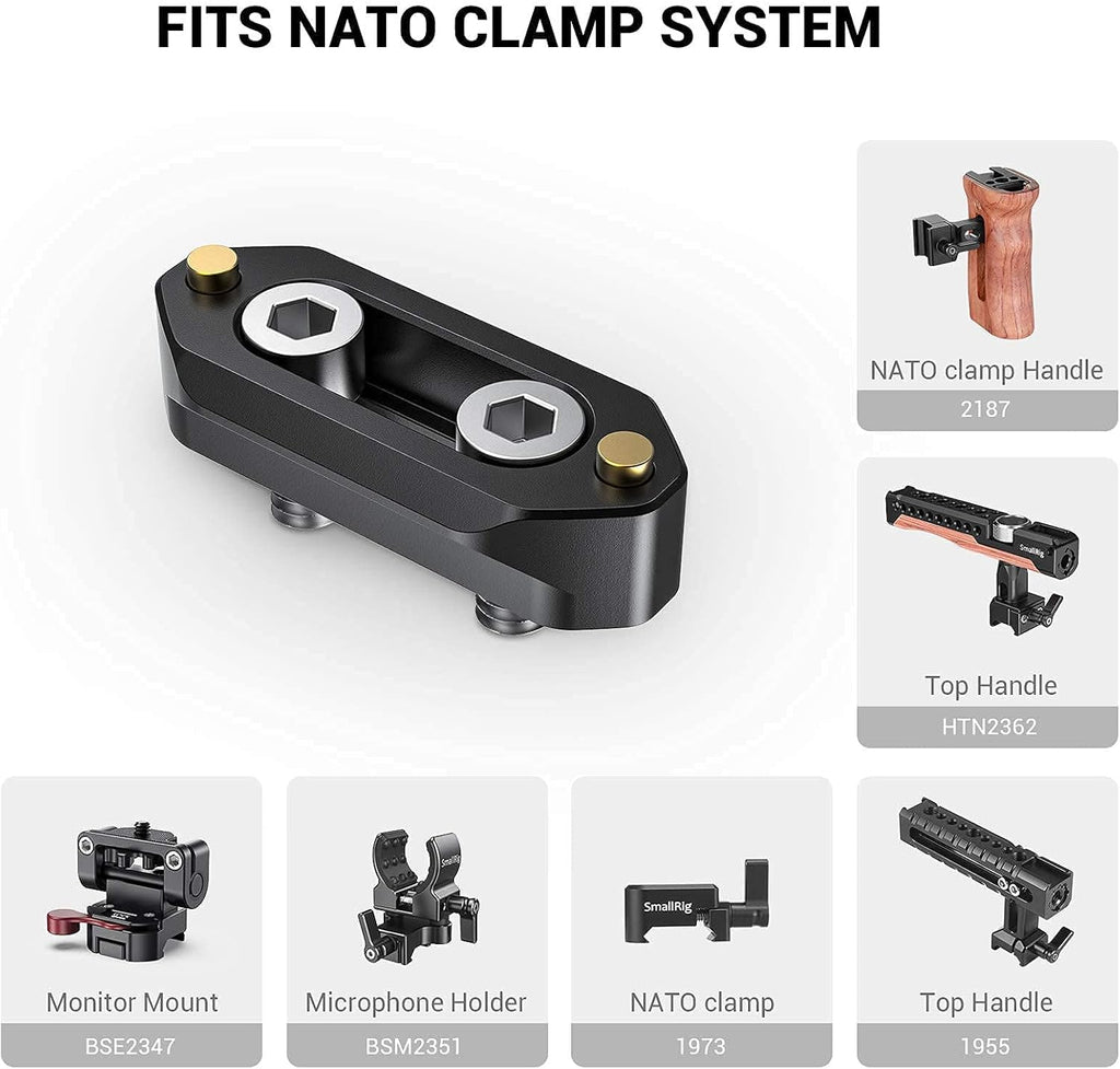 Cage for BMPCC 6K Pro with Quick Release Safety Rail and NATO Top Handle S625