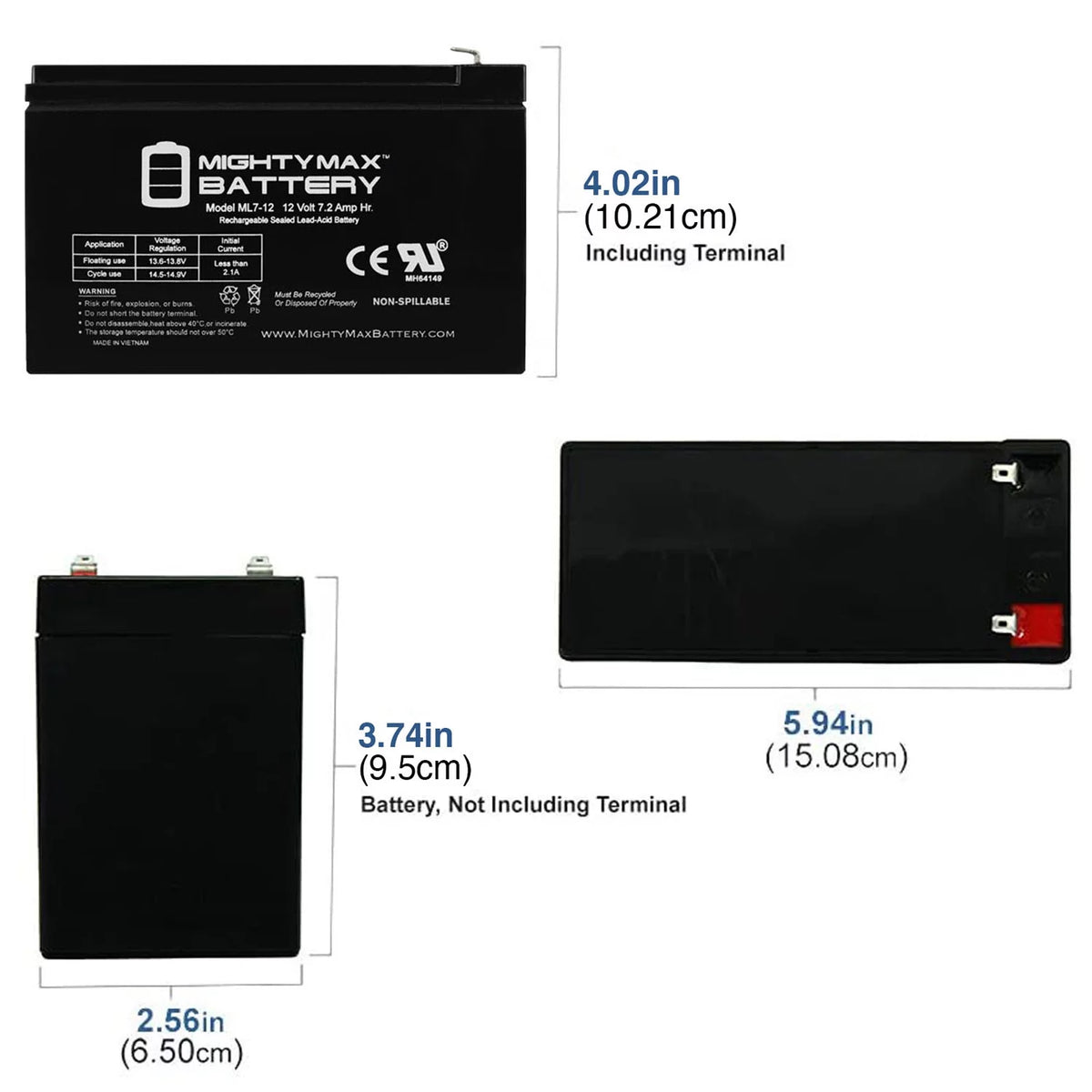 12V 7AH SLA Battery H588