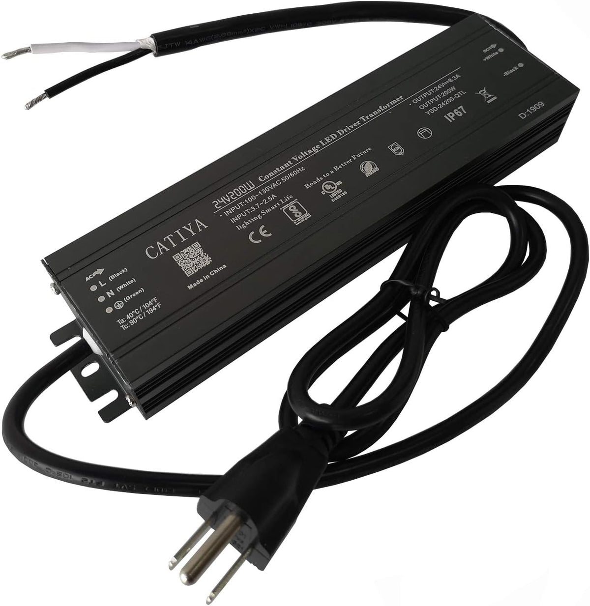 24V 200W LED Driver Transformer, IP67 Waterproof Constant Voltage Power Supply Q7026