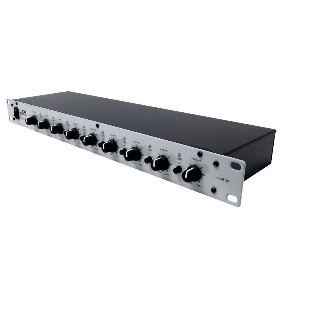 8-Channel 1U Rack Mixer with Phantom Power P367