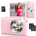 4K 48MP Compact Point and Shoot Digital Camera with 32GB Card Y902242
