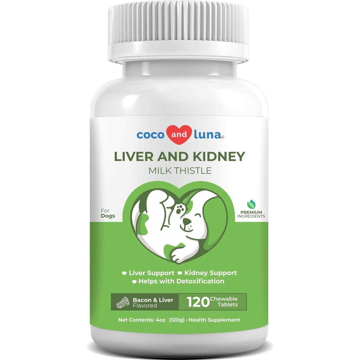 Milk Thistle Liver & Kidney Support for Dogs U1312