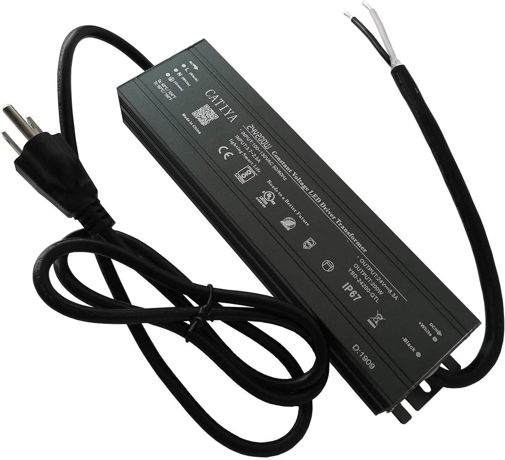 24V 200W LED Driver Transformer, IP67 Waterproof Constant Voltage Power Supply Q7026