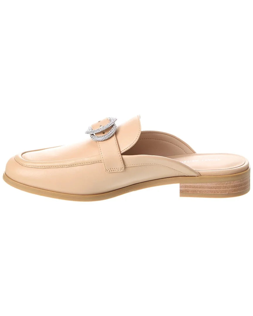 Beige Leather Mule U548807