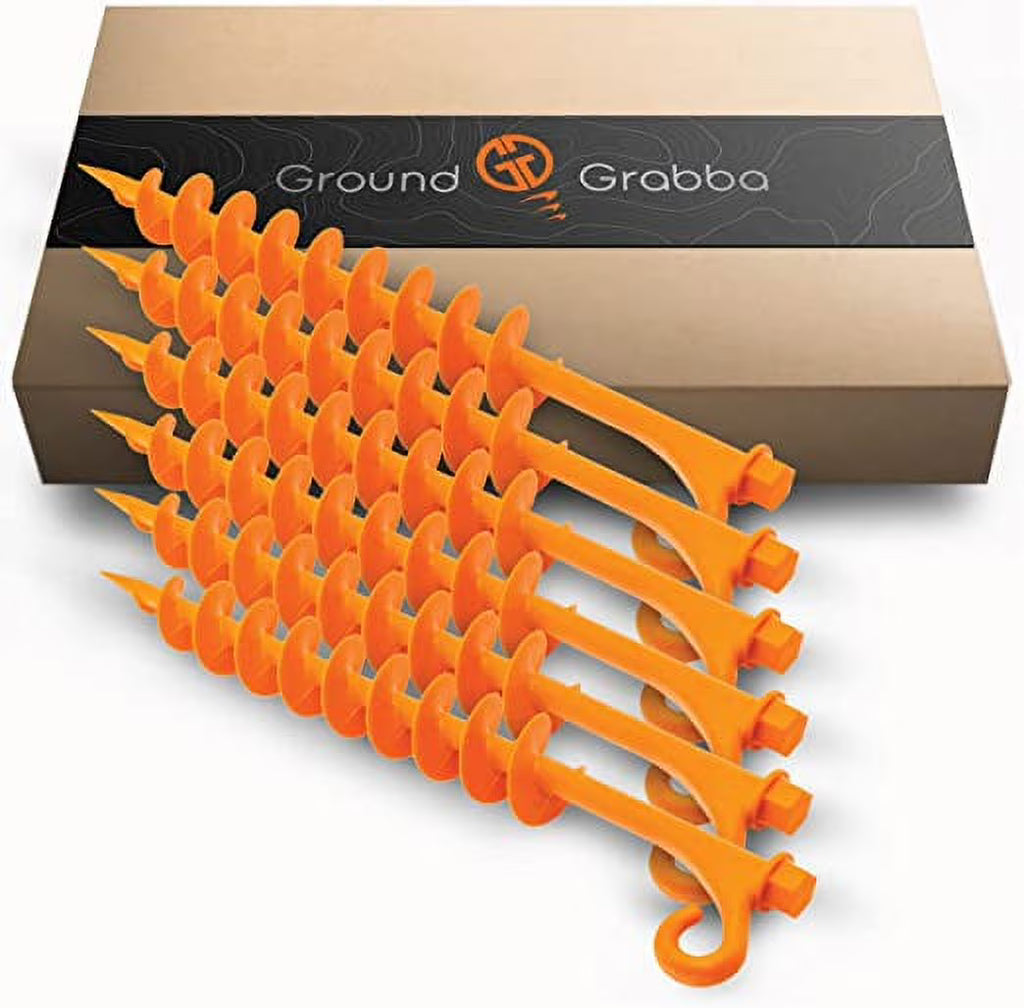 Orange Tent Stakes 6 Pack B4712