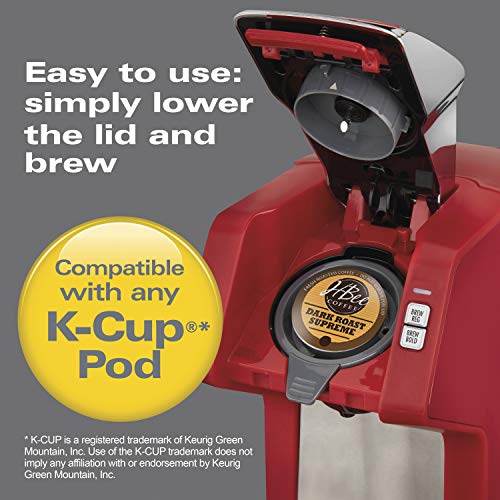 Black & Chrome Single-Serve Coffee Maker M5292