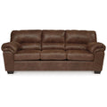 Faux Leather Full Sleeper Sofa in Coffee Dark Brown P978