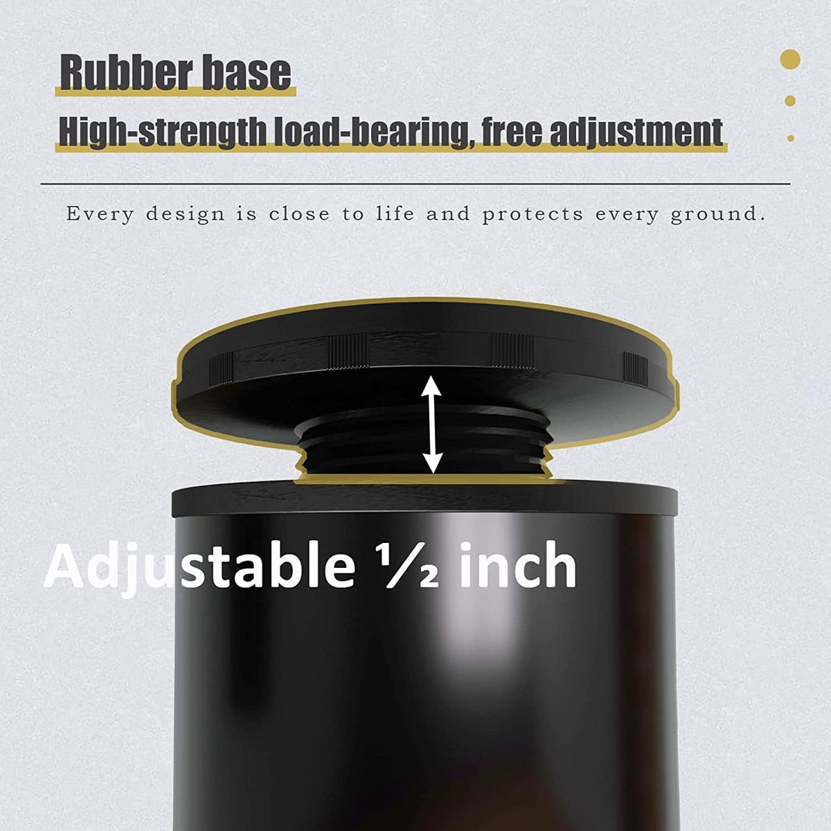 10 Inch Adjustable Furniture Legs Set of 4 O714