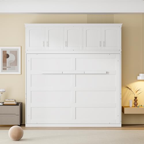 Full Size Murphy Cabinet Bed with Drawer O788