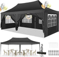 10' x 20' Pop up Canopy Tent with 6 Removable Sidewalls & Carry Bag M6761