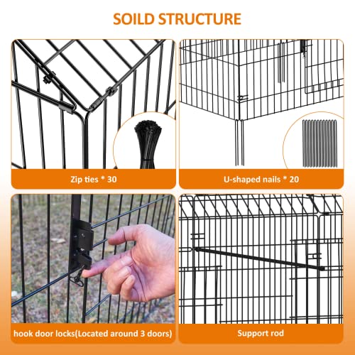 Metal Chicken Coop with Cover H314