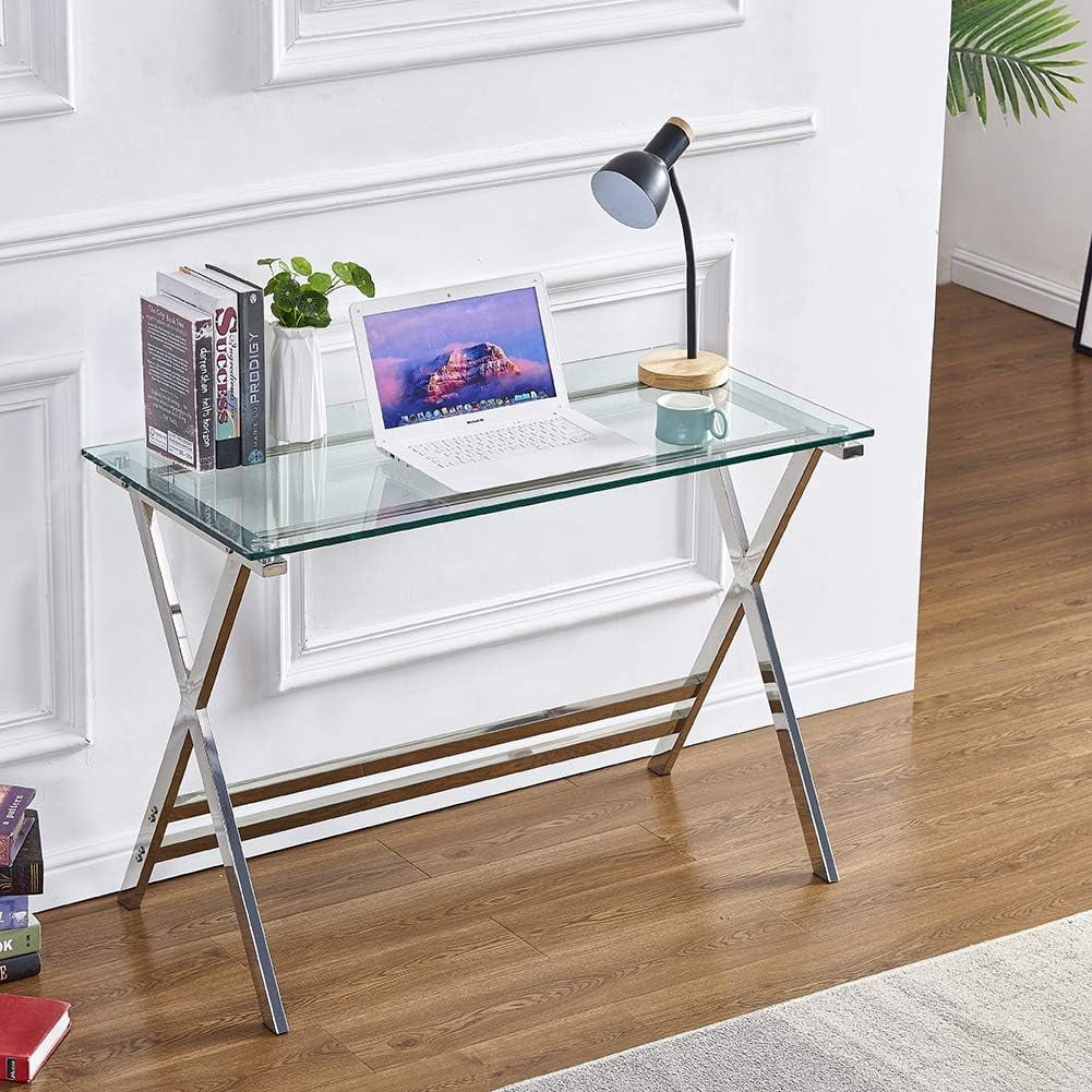 Tempered Glass Computer Desk E5481
