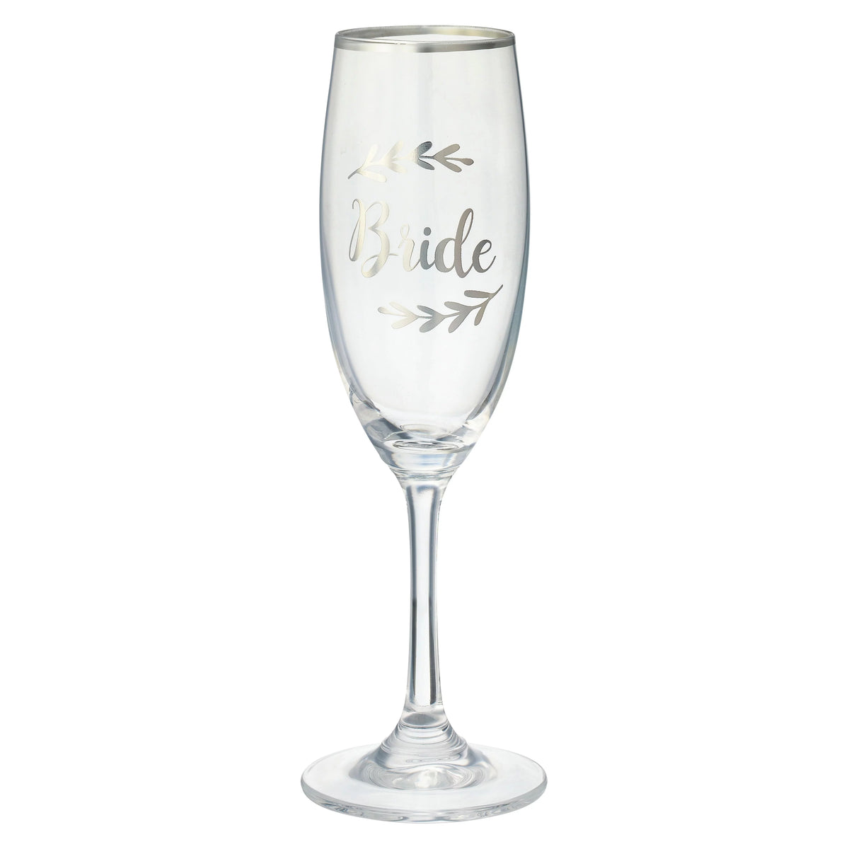 Silver Bride Toasting Flute 6 Pack F65874