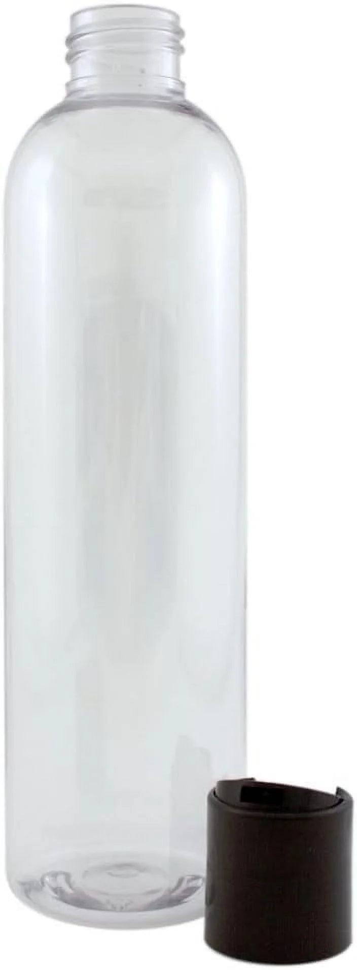 8 Fl Oz Clear Plastic Bottle With Dispenser Lid (12 Pack) Q472