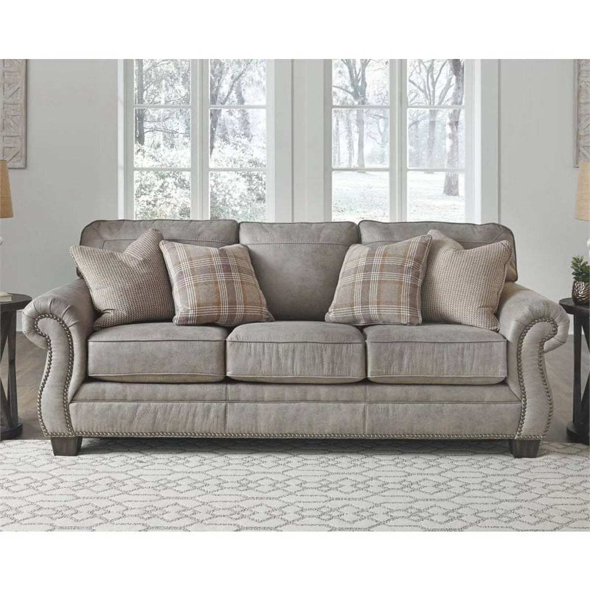 Queen Sleeper Sofa in Steel F98738