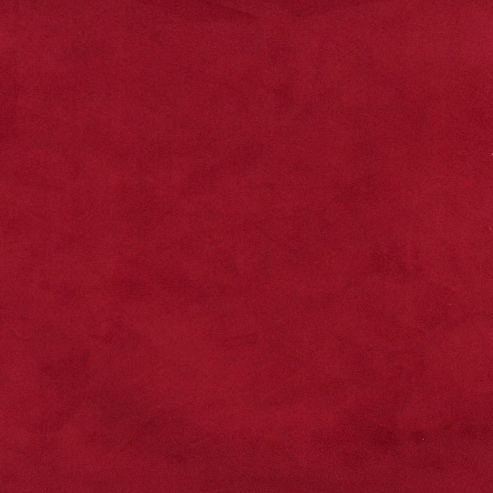 Dark Red Solid Microsuede Upholstery Grade Fabric By The Yard U3142
