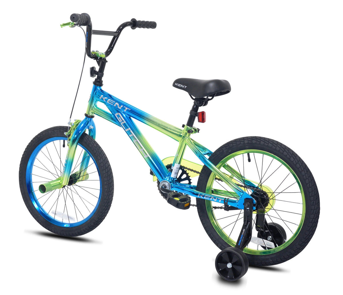 18 Boys Blue Green BMX Child Bike L4538