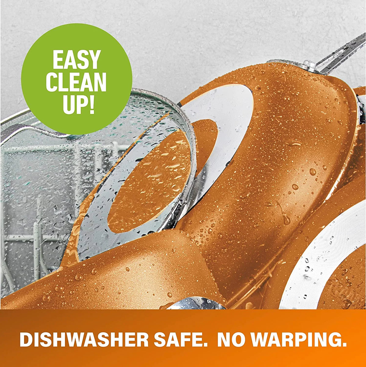 10 Piece Copper Nonstick Cookware Set Z254738